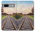 W3866 Railway Straight Train Track Hülle Schutzhülle Taschen und Leder Flip für Google Pixel 7a