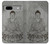 W3873 Buddha Line Art Hülle Schutzhülle Taschen und Leder Flip für Google Pixel 7a