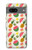 W3883 Fruit Pattern Hülle Schutzhülle Taschen und Leder Flip für Google Pixel 7a