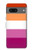 W3887 Lesbian Pride Flag Hülle Schutzhülle Taschen und Leder Flip für Google Pixel 7a