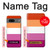 W3887 Lesbian Pride Flag Hülle Schutzhülle Taschen und Leder Flip für Google Pixel 7a