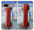 W3925 Collage Vintage Pay Phone Hülle Schutzhülle Taschen und Leder Flip für Google Pixel 7a