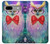 W3934 Fantasy Nerd Owl Hülle Schutzhülle Taschen und Leder Flip für Google Pixel 7a