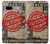 W3937 Text Top Secret Art Vintage Hülle Schutzhülle Taschen und Leder Flip für Google Pixel 7a