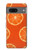 W3946 Seamless Orange Pattern Hülle Schutzhülle Taschen und Leder Flip für Google Pixel 7a