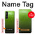 W2475 Green Apple Texture Seamless Hülle Schutzhülle Taschen und Leder Flip für Sony Xperia 1 V