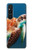 W3497 Green Sea Turtle Hülle Schutzhülle Taschen und Leder Flip für Sony Xperia 1 V