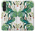 W3697 Leaf Life Birds Hülle Schutzhülle Taschen und Leder Flip für Sony Xperia 1 V