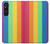 W3699 LGBT Pride Hülle Schutzhülle Taschen und Leder Flip für Sony Xperia 1 V