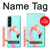 W3708 Pink Flamingo Hülle Schutzhülle Taschen und Leder Flip für Sony Xperia 1 V