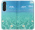 W3720 Summer Ocean Beach Hülle Schutzhülle Taschen und Leder Flip für Sony Xperia 1 V