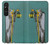 W3741 Tarot Card The Hermit Hülle Schutzhülle Taschen und Leder Flip für Sony Xperia 1 V