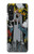 W3745 Tarot Card The Tower Hülle Schutzhülle Taschen und Leder Flip für Sony Xperia 1 V