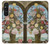 W3749 Vase of Flowers Hülle Schutzhülle Taschen und Leder Flip für Sony Xperia 1 V