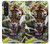 W3838 Barking Bengal Tiger Hülle Schutzhülle Taschen und Leder Flip für Sony Xperia 1 V