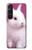 W3870 Cute Baby Bunny Hülle Schutzhülle Taschen und Leder Flip für Sony Xperia 1 V