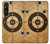 W3894 Paper Gun Shooting Target Hülle Schutzhülle Taschen und Leder Flip für Sony Xperia 1 V