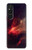 W3897 Red Nebula Space Hülle Schutzhülle Taschen und Leder Flip für Sony Xperia 1 V