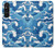 W3901 Aesthetic Storm Ocean Waves Hülle Schutzhülle Taschen und Leder Flip für Sony Xperia 1 V