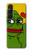 W3945 Pepe Love Middle Finger Hülle Schutzhülle Taschen und Leder Flip für Sony Xperia 1 V