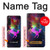 W2486 Rainbow Unicorn Nebula Space Hülle Schutzhülle Taschen und Leder Flip für Sony Xperia 10 V