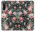 W2727 Vintage Rose Pattern Hülle Schutzhülle Taschen und Leder Flip für Sony Xperia 10 V