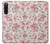 W3095 Vintage Rose Pattern Hülle Schutzhülle Taschen und Leder Flip für Sony Xperia 10 V