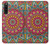 W3694 Hippie Art Pattern Hülle Schutzhülle Taschen und Leder Flip für Sony Xperia 10 V