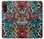 W3712 Pop Art Pattern Hülle Schutzhülle Taschen und Leder Flip für Sony Xperia 10 V
