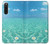 W3720 Summer Ocean Beach Hülle Schutzhülle Taschen und Leder Flip für Sony Xperia 10 V