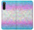 W3747 Trans Flag Polygon Hülle Schutzhülle Taschen und Leder Flip für Sony Xperia 10 V