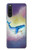 W3802 Dream Whale Pastel Fantasy Hülle Schutzhülle Taschen und Leder Flip für Sony Xperia 10 V
