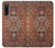 W3813 Persian Carpet Rug Pattern Hülle Schutzhülle Taschen und Leder Flip für Sony Xperia 10 V