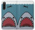 W3825 Cartoon Shark Sea Diving Hülle Schutzhülle Taschen und Leder Flip für Sony Xperia 10 V