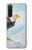 W3843 Bald Eagle On Ice Hülle Schutzhülle Taschen und Leder Flip für Sony Xperia 10 V