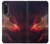 W3897 Red Nebula Space Hülle Schutzhülle Taschen und Leder Flip für Sony Xperia 10 V