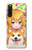 W3918 Baby Corgi Dog Corgi Girl Candy Hülle Schutzhülle Taschen und Leder Flip für Sony Xperia 10 V
