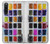 W3956 Watercolor Palette Box Graphic Hülle Schutzhülle Taschen und Leder Flip für Sony Xperia 10 V