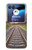 W3866 Railway Straight Train Track Hülle Schutzhülle Taschen Flip für Motorola Razr 40 Ultra