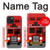 W2058 England British Double Decker Bus Hülle Schutzhülle Taschen und Leder Flip für iPhone 15