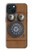 W3146 Antique Wall Retro Dial Phone Hülle Schutzhülle Taschen und Leder Flip für iPhone 15