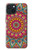 W3694 Hippie Art Pattern Hülle Schutzhülle Taschen und Leder Flip für iPhone 15