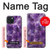 W3713 Purple Quartz Amethyst Graphic Printed Hülle Schutzhülle Taschen und Leder Flip für iPhone 15