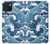 W3751 Wave Pattern Hülle Schutzhülle Taschen und Leder Flip für iPhone 15