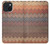 W3752 Zigzag Fabric Pattern Graphic Printed Hülle Schutzhülle Taschen und Leder Flip für iPhone 15