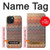 W3752 Zigzag Fabric Pattern Graphic Printed Hülle Schutzhülle Taschen und Leder Flip für iPhone 15