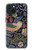 W3791 William Morris Strawberry Thief Fabric Hülle Schutzhülle Taschen und Leder Flip für iPhone 15