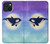 W3807 Killer Whale Orca Moon Pastel Fantasy Hülle Schutzhülle Taschen und Leder Flip für iPhone 15