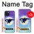 W3807 Killer Whale Orca Moon Pastel Fantasy Hülle Schutzhülle Taschen und Leder Flip für iPhone 15