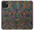 W3815 Psychedelic Art Hülle Schutzhülle Taschen und Leder Flip für iPhone 15